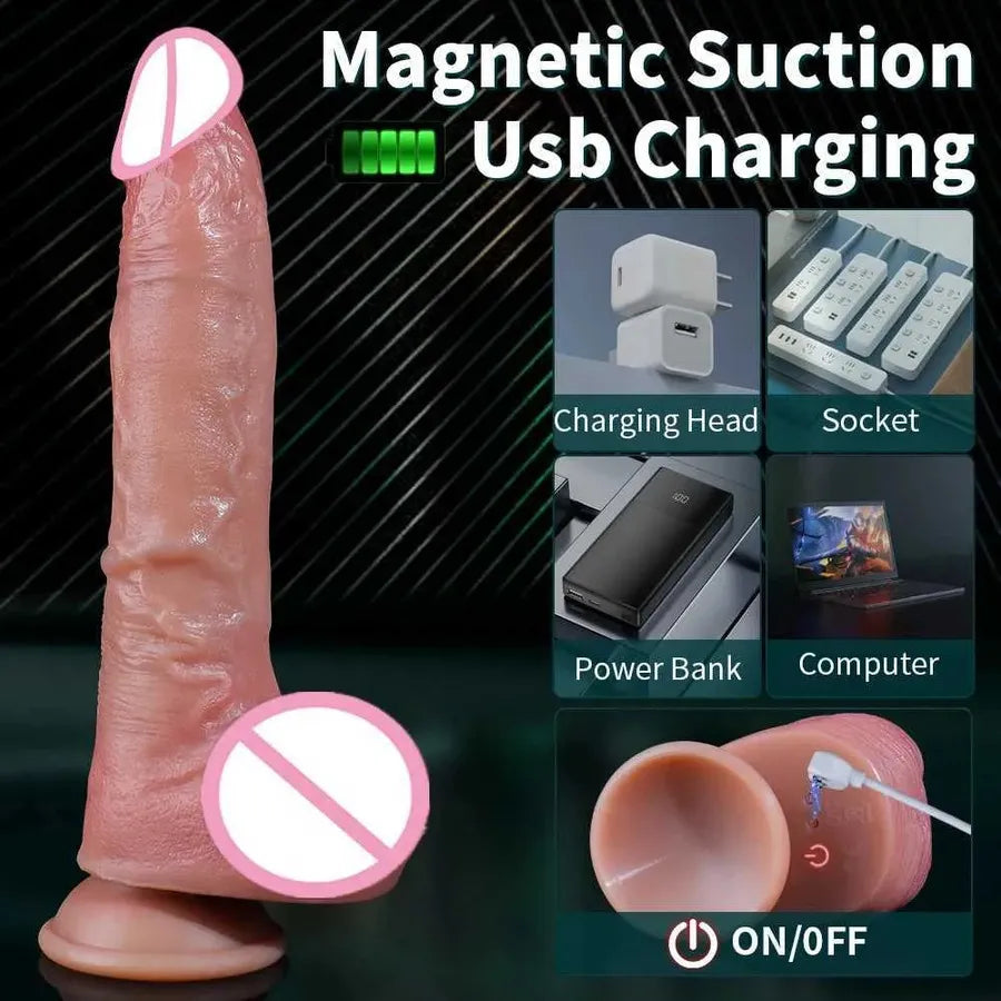 Adult Toys 2026 New Realistic Dildos Vibrator for Women Sex Toys Heating Big Cock Remote Control Penis Telesic Vibrators Anal Female Stimulation Z250530 Free Sh 43