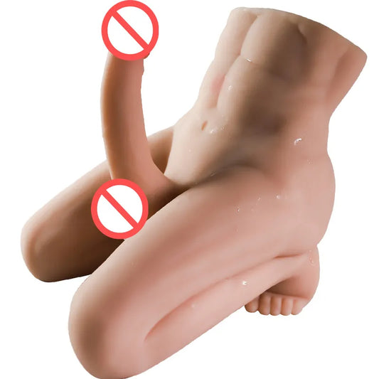 Huge Dildo 3D Realistic Huge Dildo Male Body Sex Dolls Big Cock Penis for Women Masturbator