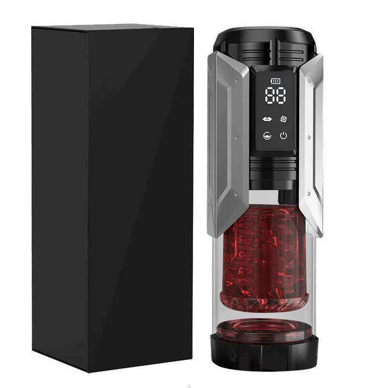 Sugarspicesupp-- Automatic Male Masturbator Pump Sucking Vibrating Thrusting Rotating 100% Waterproof Blowjob Adult Sex Toy Stroker for Men 666 666