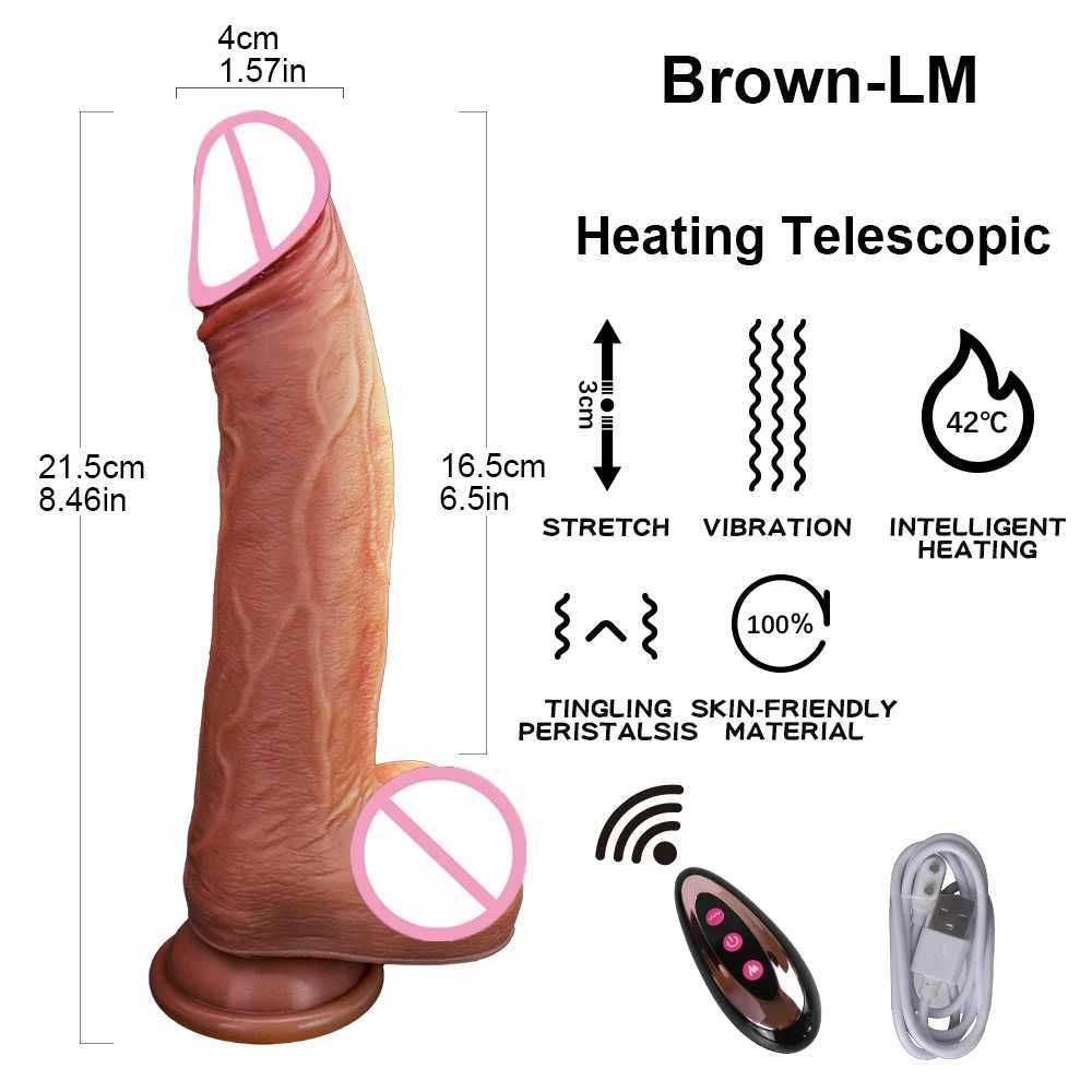 Adult Toys 2026 New Realistic Dildos Vibrator for Women Sex Toys Heating Big Cock Remote Control Penis Telesic Vibrators Anal Female Stimulation Z250530 Free Sh 43