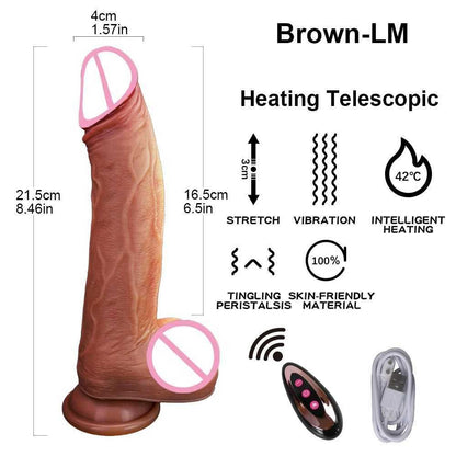 Adult Toys 2026 New Realistic Dildos Vibrator for Women Sex Toys Heating Big Cock Remote Control Penis Telesic Vibrators Anal Female Stimulation Z250530 Free Sh 43