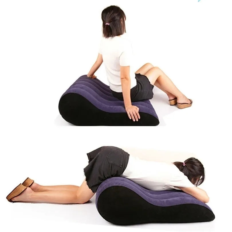 Luxury Designer New Inflatable Sex Wedge Pillow Love Position Cushion Aid Furniture Recliner Couple H Loves Game Toys Lumbar Pillows 201226 Free Shipping