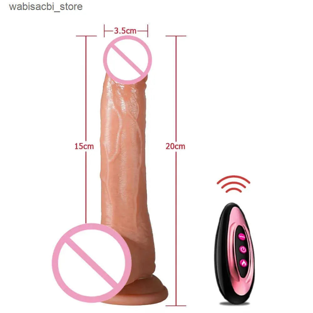2026 New Realistic Dildo Vibrator Telesic Female APP Remotely Controlled Heating Big Massager Masturbator Adult Adult Toys Women Q250513 Free Shipping