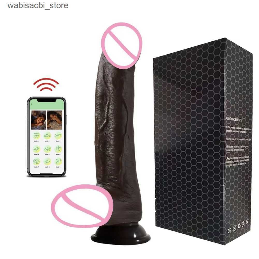 2026 New Realistic Dildo Vibrator Telesic Female APP Remotely Controlled Heating Big Massager Masturbator Adult Adult Toys Women Q250513 Free Shipping