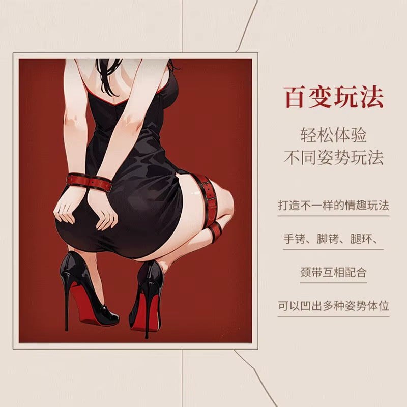 SM Props Sex Self Binding Tools Binding Supplies Couple Shared Bed Adult Female Fun Help Love Leg Divider Sex Toys Self Bondage