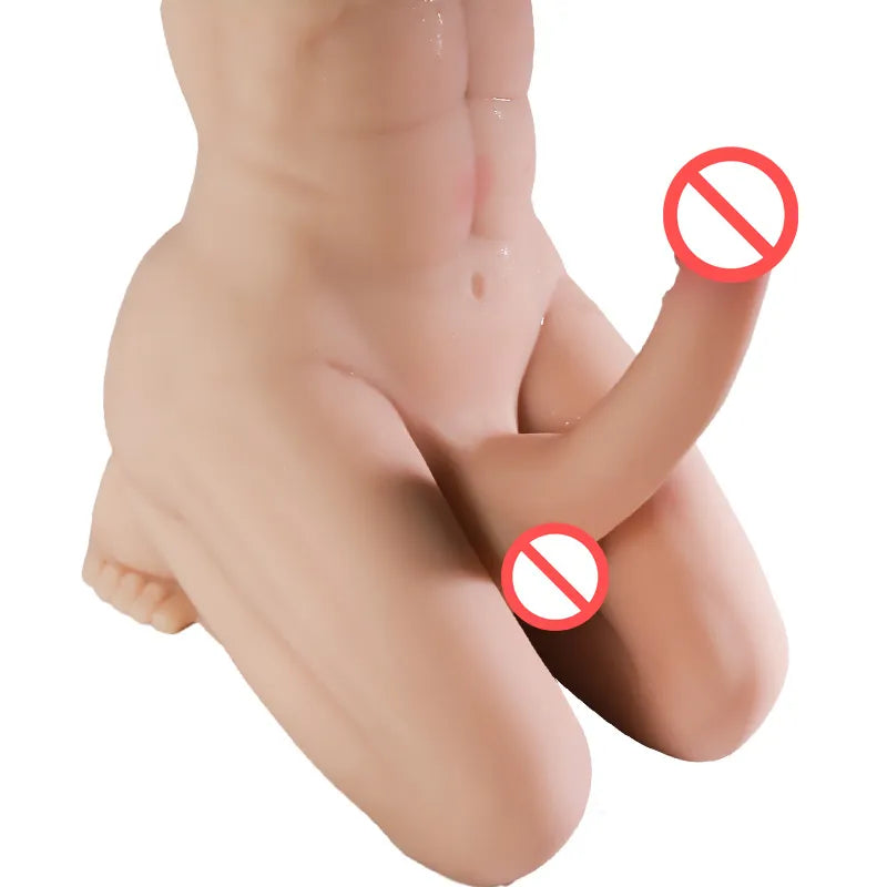 Huge Dildo 3D Realistic Huge Dildo Male Body Sex Dolls Big Cock Penis for Women Masturbator