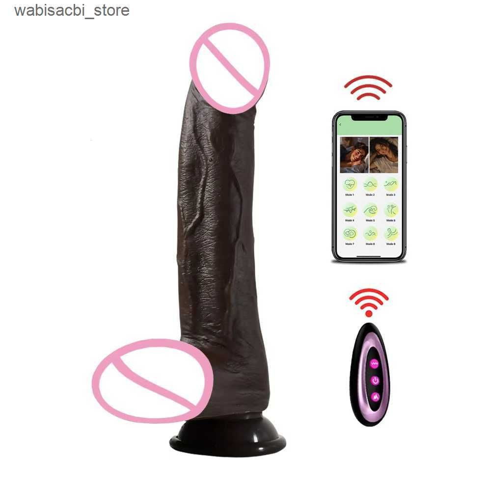 2026 New Realistic Dildo Vibrator Telesic Female APP Remotely Controlled Heating Big Massager Masturbator Adult Adult Toys Women Q250513 Free Shipping