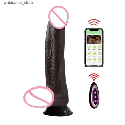2026 New Realistic Dildo Vibrator Telesic Female APP Remotely Controlled Heating Big Massager Masturbator Adult Adult Toys Women Q250513 Free Shipping