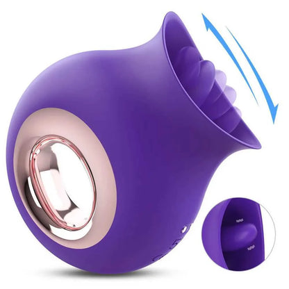 Female Vibrator G-Spot Dildo Clitoral Nipple Stimulator Oral Tongue Pussy Vagina Sex Toy Women Suitable for 18+