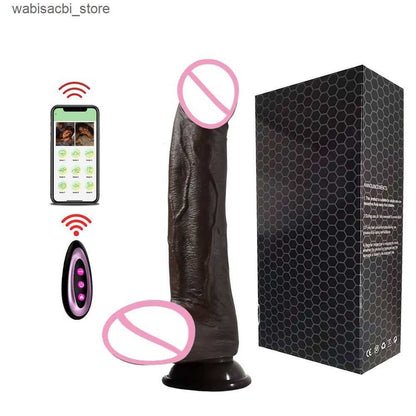 2026 New Realistic Dildo Vibrator Telesic Female APP Remotely Controlled Heating Big Massager Masturbator Adult Adult Toys Women Q250513 Free Shipping
