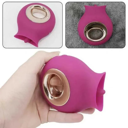 Female Vibrator G-Spot Dildo Clitoral Nipple Stimulator Oral Tongue Pussy Vagina Sex Toy Women Suitable for 18+