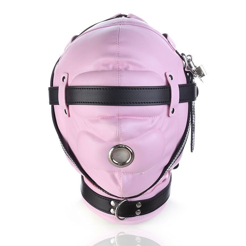 2026 New Latex Leather Headgear Mask Hood Blindfold Role Play Erotic Costumes Full Cover Bondage Head Harness Sex Toys Free Shipping