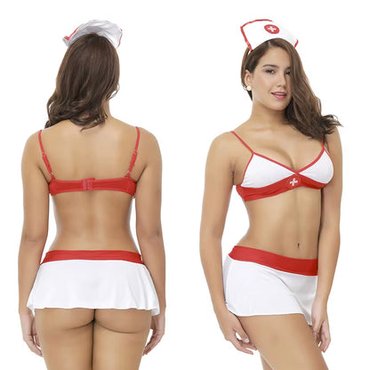 Erotic Sex Costumes Nurse Uniform Adult Cosplay Sexy Lingerie Ropleplay Baby Doll Lace Maid Dress Exotic Apparel Sexy Cosplay
