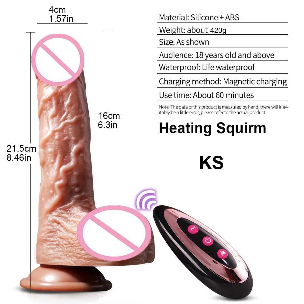Adult Toys 2026 New Realistic Dildos Vibrator for Women Sex Toys Heating Big Cock Remote Control Penis Telesic Vibrators Anal Female Stimulation Z250530 Free Sh 43