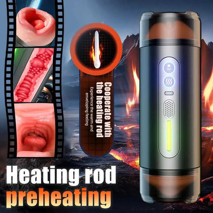 Automatic Male Masturbator Cup Adult Erotic Toys Pocket Pussy Intelligent Voice Blowjob Vaginal Penetration Sex Toys for Men