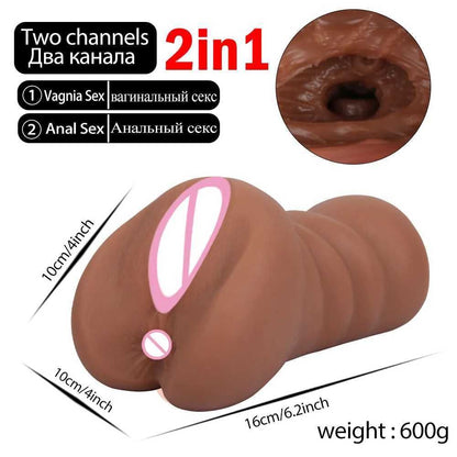 Men Masturbator Real Vagina Pocket Pussy Artificial Vagina Male Masturbation Cup Adult Sex Toys Realistic Vaginal Anal Sexy Toy