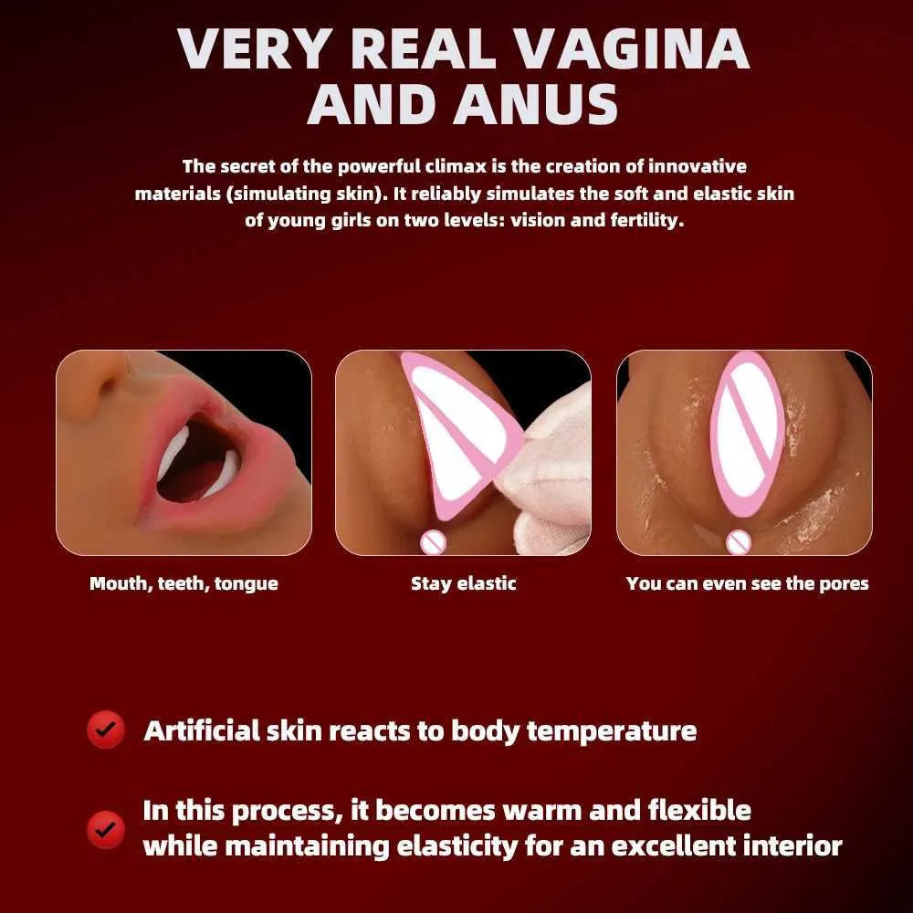 Men Masturbator Real Vagina Pocket Pussy Artificial Vagina Male Masturbation Cup Adult Sex Toys Realistic Vaginal Anal Sexy Toy