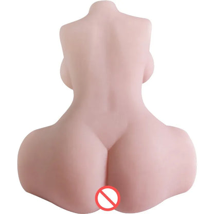 Realistic Vagina Big Buttocks Pussy Male Masturbator Elastic Material Silicone Half Body Double Canal Sex Doll Erotic Sexy Toys