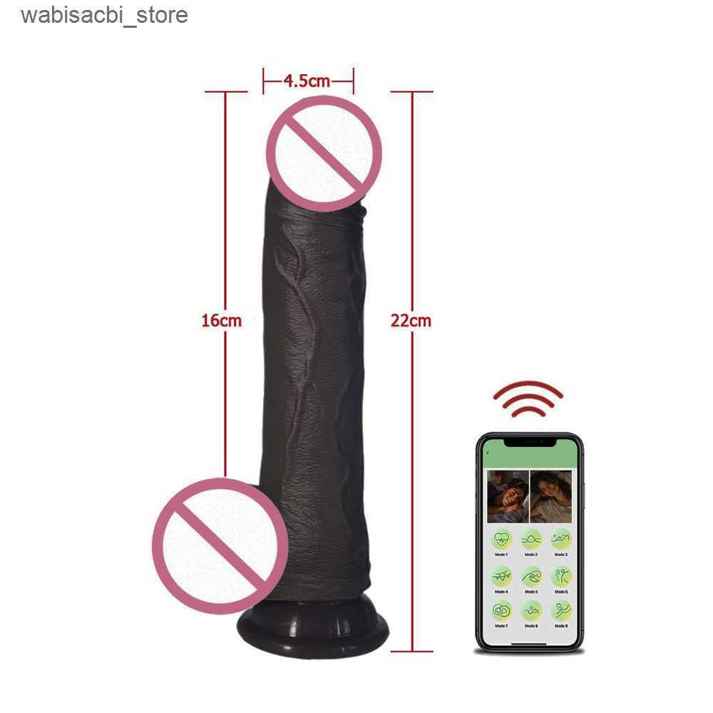 2026 New Realistic Dildo Vibrator Telesic Female APP Remotely Controlled Heating Big Massager Masturbator Adult Adult Toys Women Q250513 Free Shipping