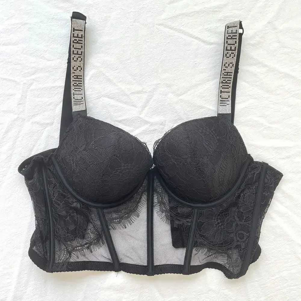 Designer Victoriasecret Lingerie Sets Lace Bra and Panty Set Sexy Rhinestone Push up Short Comfortable Women S Underwear C0E