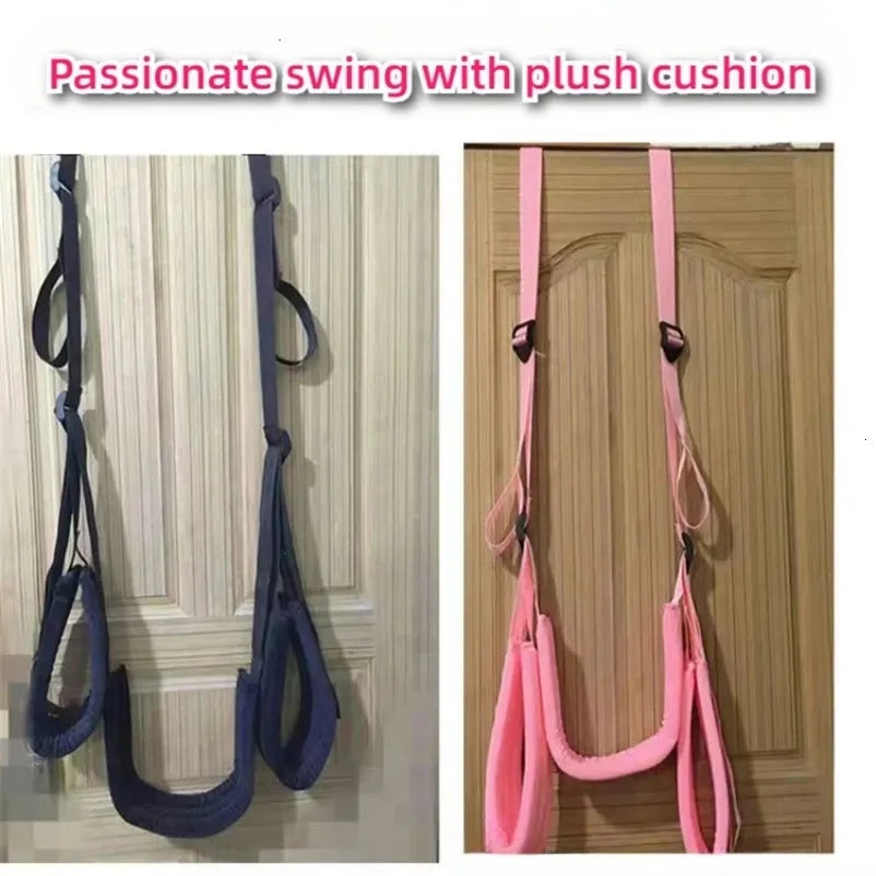 2026 New Swing with Seat Cushion Stuck on the Door Adult Accessory Couple Creative Female Happy Swing Sex Product 241111Bj Free Shipping