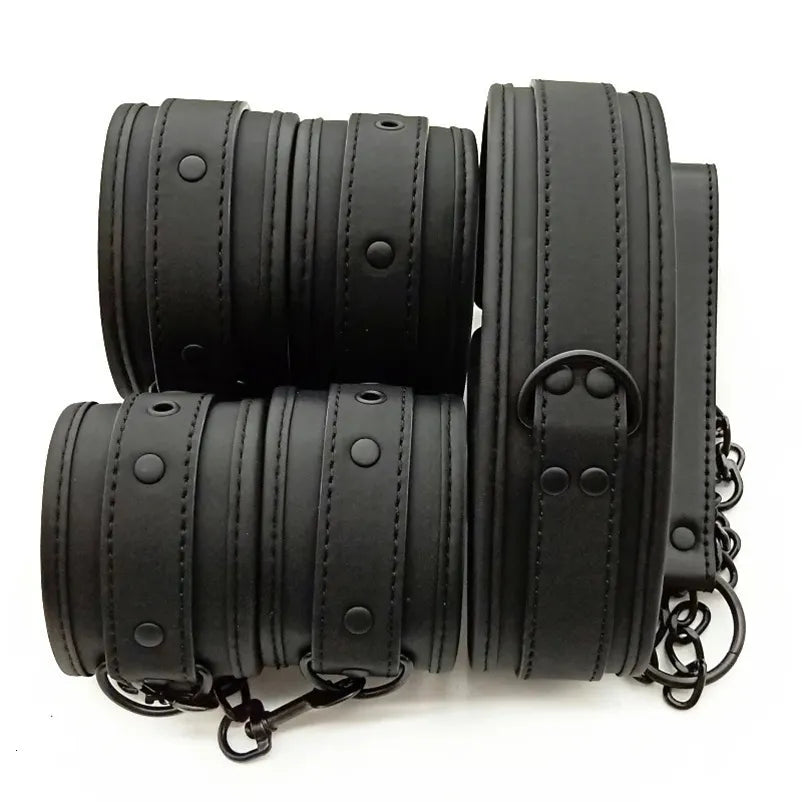2026 New High Quality Erotic for Couples Woman Sexy BDSM Bondage Handcuffs Neck Collar Adult Games Toys Slave Sex Accessories 240130Bj