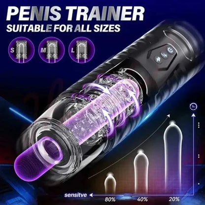 Hannibal Automatic Male Masturbator 7 Thrusting Rotating Modes Masturbator Cup Electric Pocket Pussy for Penis for Men