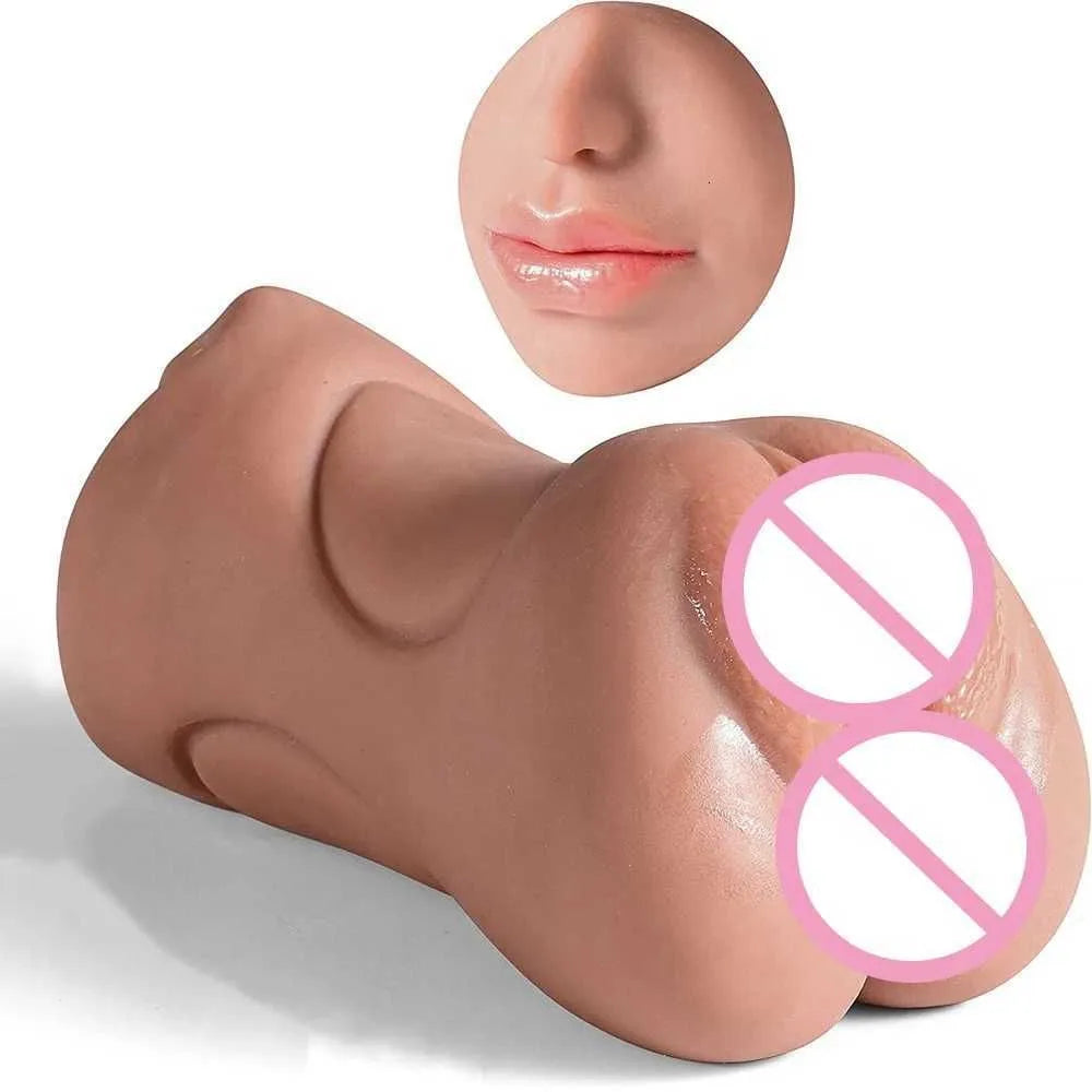 Sex Toys 3 in 1 Sex Toys Masturbation for Men Deep Throat Artificial Real Pussy Oral Male Masturbatorblowjob Realistic Rubber Vagina 18 W251020