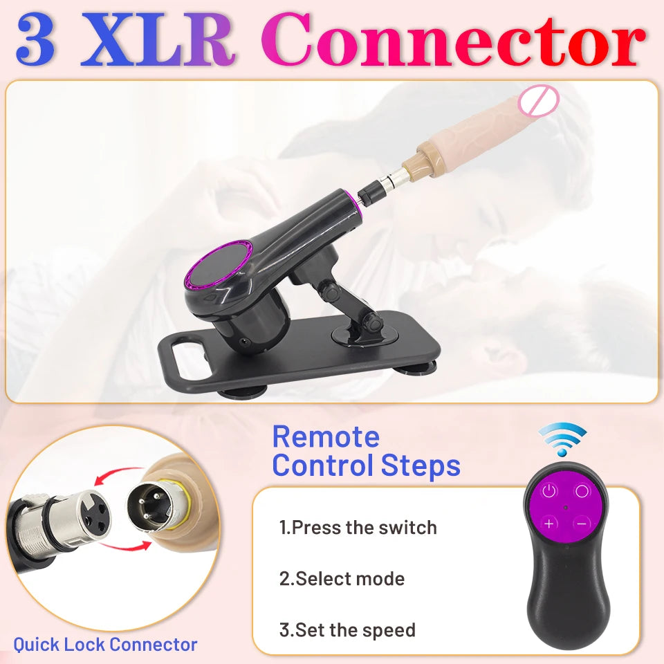 Sex Machine Entry-Level Sex Machine A2/F2/ 3XLR Accessories Dildos Suction Cups for Male and Female Sex Products Adult Products