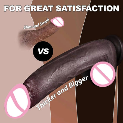 Real Big Black Penis Long Dildo Thick Man Dick Adult Women Sexy Sex Toy Soft Penis Spot Stimulation Artificial Penis Dildos Dick