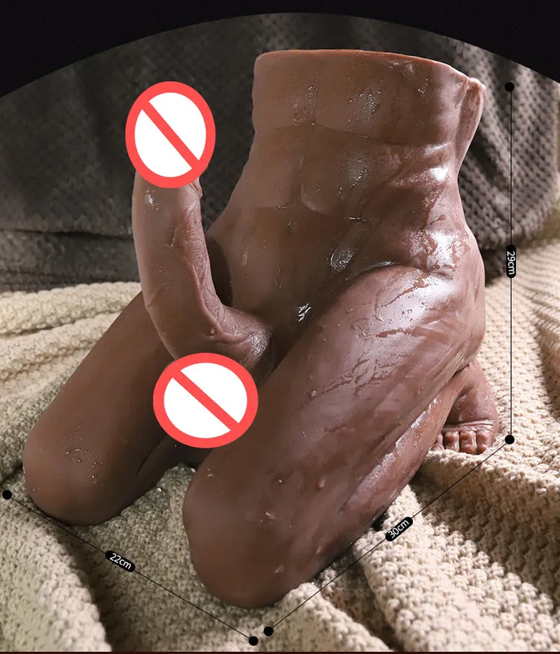 Huge Dildo 3D Realistic Huge Dildo Male Body Sex Dolls Big Cock Penis for Women Masturbator
