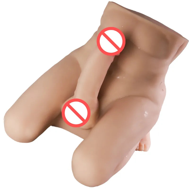 Huge Dildo 3D Realistic Huge Dildo Male Body Sex Dolls Big Cock Penis for Women Masturbator